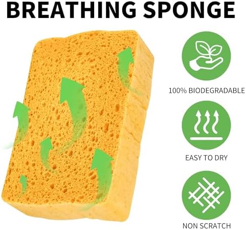 4 Pack Compostable Thicker Pop-Up Sponges - Image 4