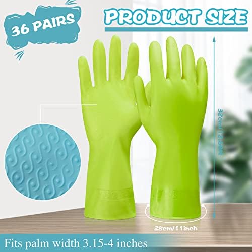 Rubber Reusable Gloves Long Household Dishwashing Gloves Kitchen Cleaning - Image 2