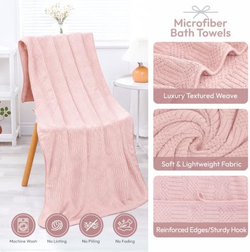 JML Microfiber Bath Towels, 2 Pack, 27x55 in - Image 3