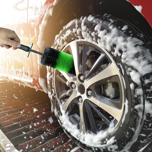 TAKAVU Wheel & Tire Brush, Long Soft Bristle, Easy Reach - Image 7