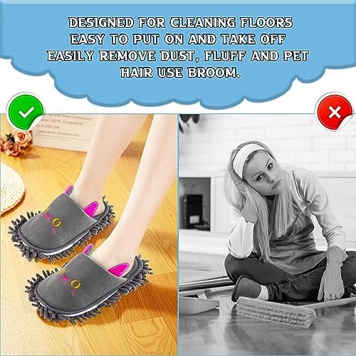 Non-slip Microfiber Mop Slippers Floor Dusting - Image 3