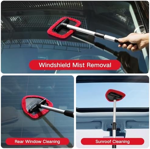 Qydipclin 7pcs Windshield Cleaner Tool Car Interior Window Cleaning Kit - Image 2