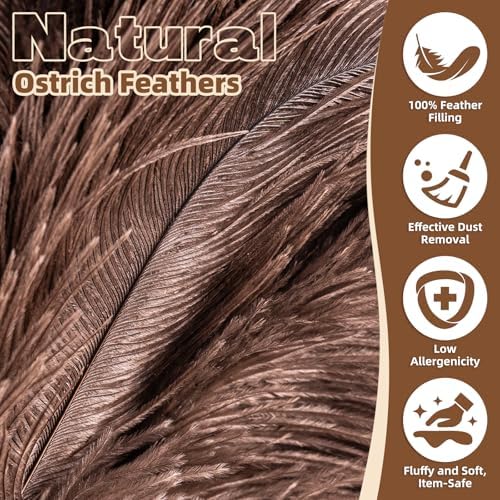 2 Pack Ostrich Feather Dusters for Cleaning - Image 4