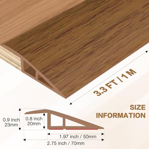 Floor Transition Strip Vinyl Door Threshold Ramp Self Adhesive Carpet Edging - Image 2