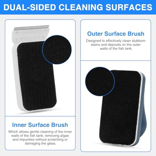 fishkeeper Aquarium Magnetic Glass Cleaner, Fish Tank Algae Cleaning Tool - Image 5
