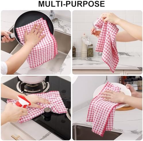 Kitinjoy Cotton 24 Pack Terry Kitchen Towels - Image 4