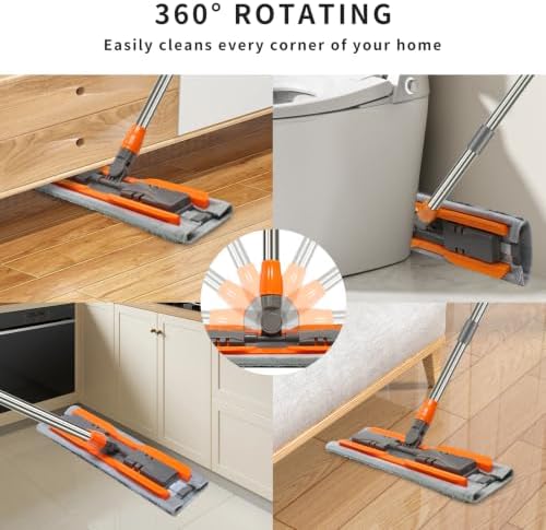 16-Inch Large Microfiber Flat Mop - Image 4
