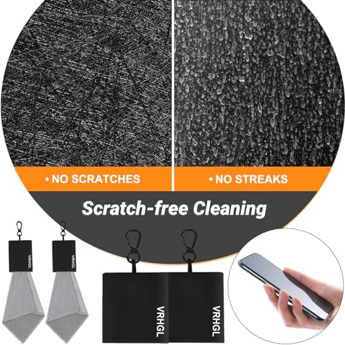 2 Sided Glasses Cleaner & Polishing Cloths, Portable Microfiber Glasses - Image 5