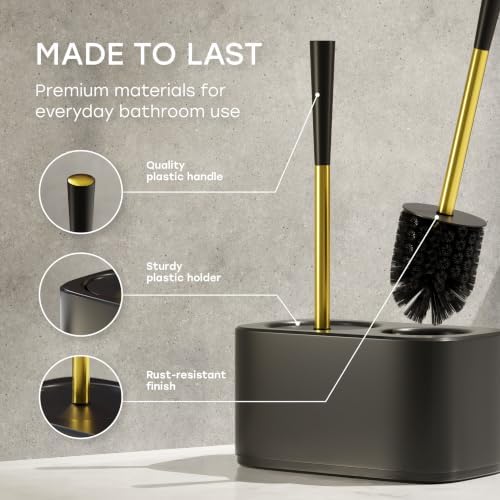 2-in-1 Toilet Bowl Brush and Plunger Set - Image 6