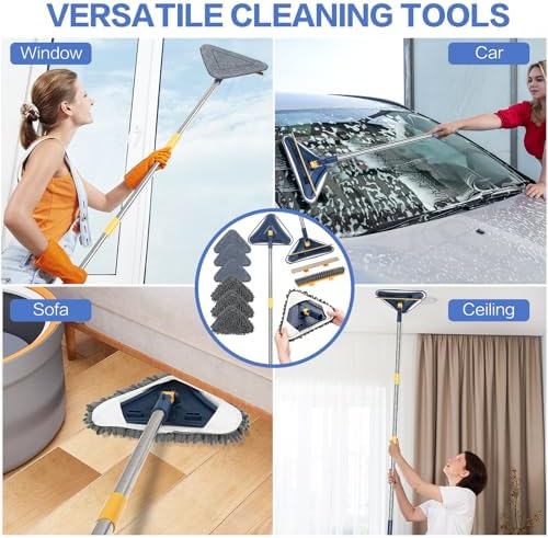 80" Wall Cleaner Mop with Long Handle, Ceiling Cleaner Tool, 5-in-1 sunoyar - Image 6