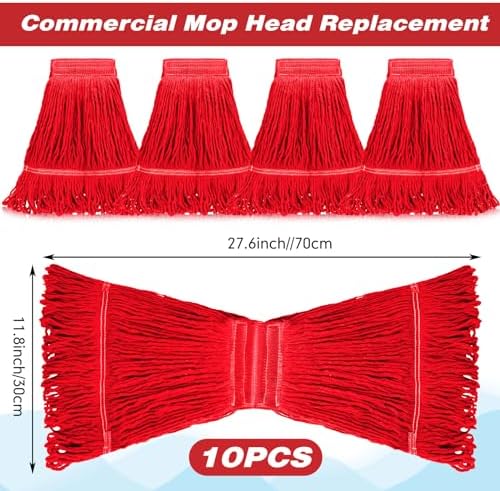 Nuogo 10 Pcs Commercial Mop Head Replacement, 27.6 Inch - Image 2