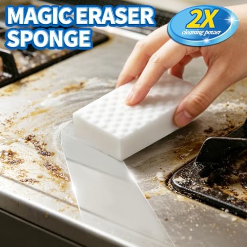 Creatyi 80 PCS Magic Eraser Sponges 2X Density Stronger Magic Cleaning Sponge - Image 2