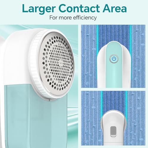 BEAUTURAL Fabric Shaver and Lint Remover, Portable Sweater Defuzzer - Image 3