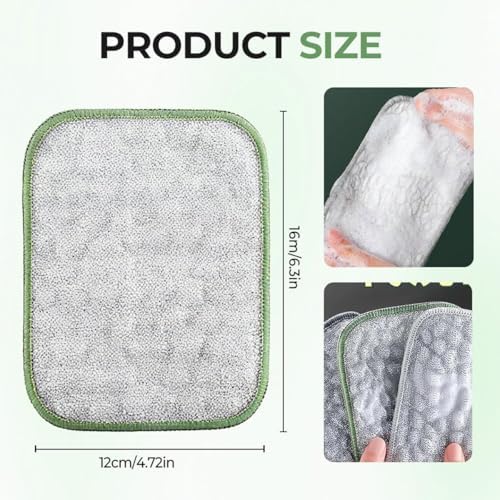 2026 New Multipurpose Wire Dishwashing Rags, Double Layer Metal Scrubbing Pads - Image 4