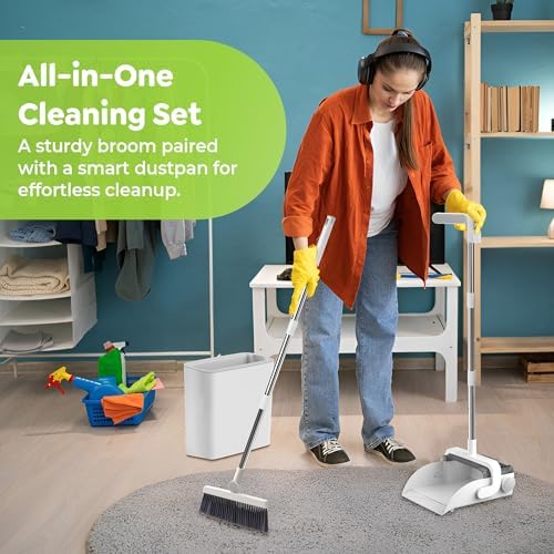 DustDockPro: Self-Emptying Broom and Dustpan Set - Image 2