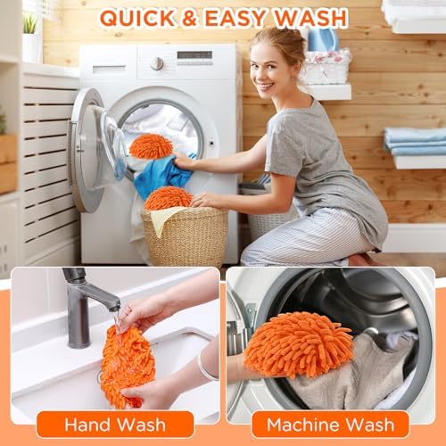 Baderke 3 Pack Chenille Duster Replacement Mop Heads Refills - Image 6