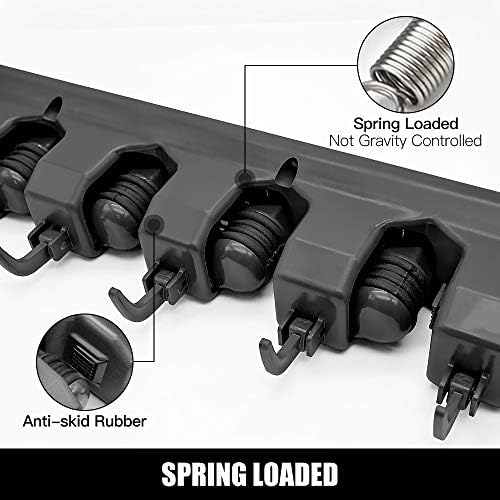 IMILLET Mop and Broom Holder, Wall Mount Organizer Storage Tool Rack - Image 2