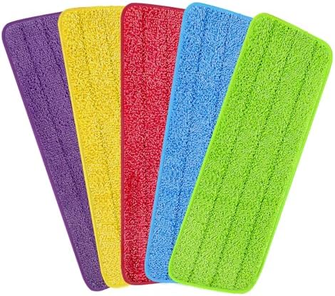 16.5 inch Reusable Mop Pads Microfiber Spray Mop Replacement Heads by H-Gamely