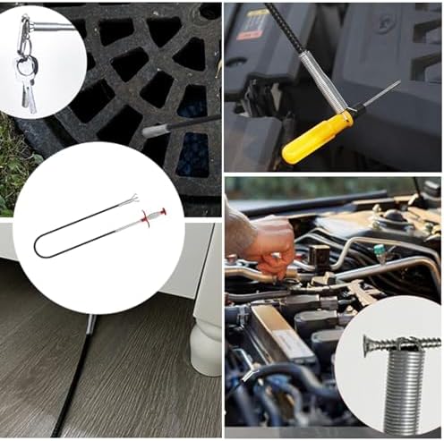 118" Drain Snake Hair Remover Tool, Flexible Clog Remover - Image 6