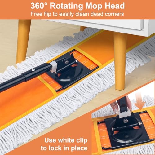 48" Commercial Dust Mop, Heavy Duty Floor Duster - Image 3