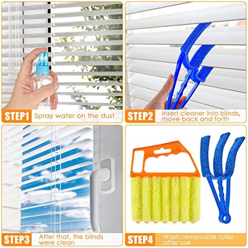 4 Pcs Window Blind Cleaner Tool, 7 Finger Blind - Image 6