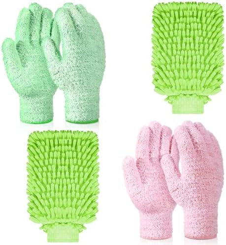 Potchen 6 Pcs Microfiber Dusting Mitt Glove by Potchen