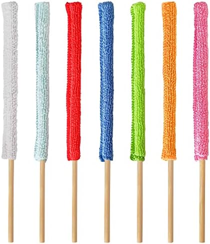 28Pcs Microfiber Detail Duster Sticks Crevice Cleaning Tool, Mini Duster by Nufiwra