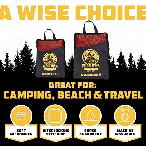 Wise Owl Outfitters Microfiber Camping Towel - Image 2
