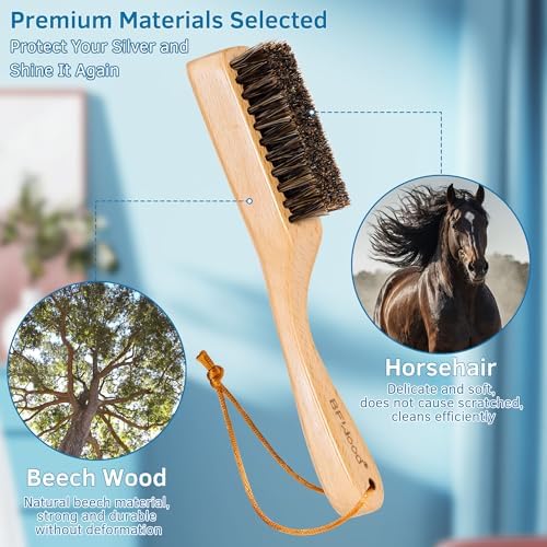 BFWood Horsehair Silver Brush - Image 6