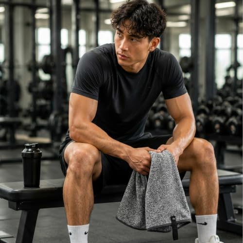 S&T INC. Microfiber Gym Towels, 6 Pack - Image 5