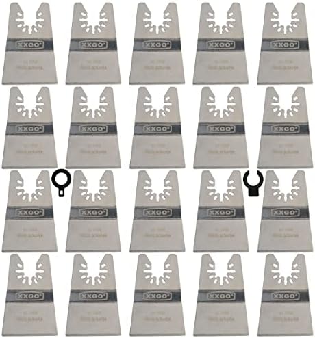 XXGO 20 Pcs Rigid Oscillating Tool Scraper Blades to Remove Tile Adhesive by XXGO