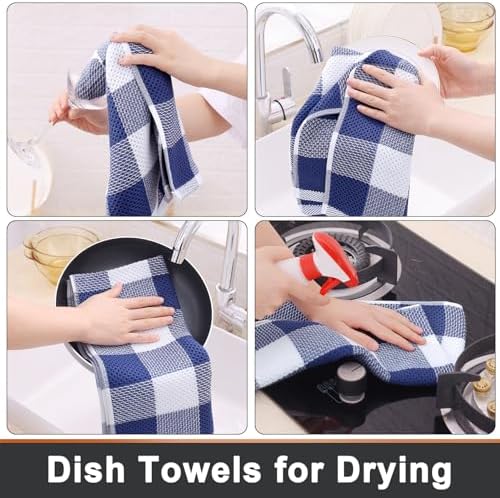 Mordimy Cotton Weave Kitchen Towels, 4 Pack - Image 4