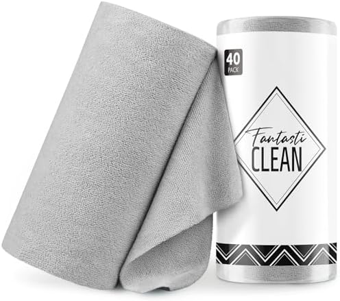 Fantasticlean Microfiber Cleaning Cloth Roll- 40 Sheets by Fantasticlean