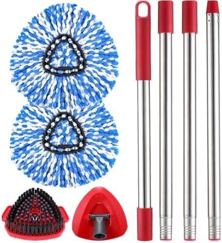 RinseClean Spin Mop Replacement Head Spin Mop Refills by Unknown