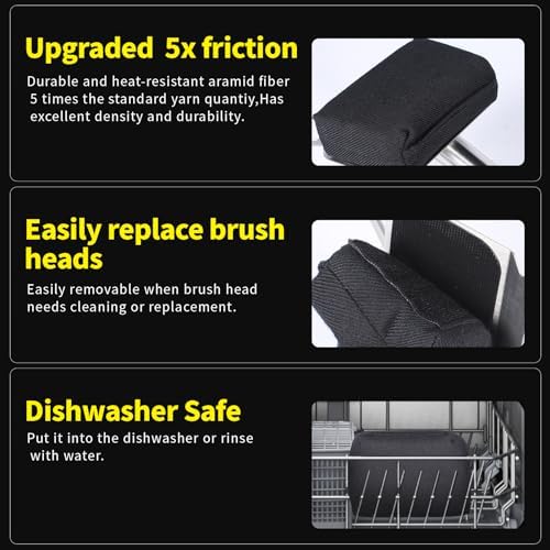 XUDAKAIXIN Grill Brush Bristle Free - Image 5