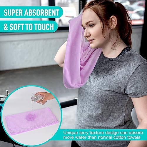 SINLAND Microfiber Gym Towels, Workout Sweat Towel 16x32In - Image 4
