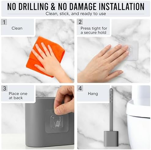 Modern Minimalist Silicone Toilet Brushes & Holders - Image 5