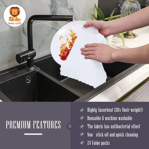 Sunny zzzZZ 24 Pack Kitchen Dishcloths - Image 7