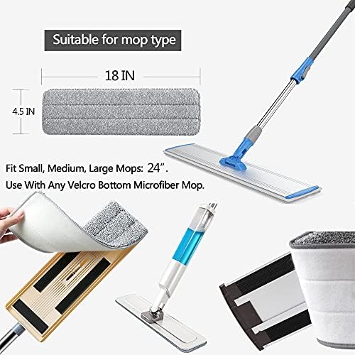 18" Microfiber Mop Pads 6 Pack, Replacement Heads - Image 4