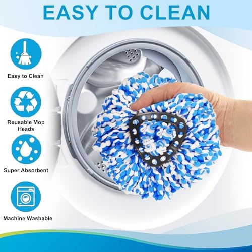 8-Pack Spin Mop Head Replacement - Image 4