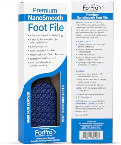 ForPro Nano Glass Foot File Callus Remover, Double-Sided Foot Scrubber - Image 2