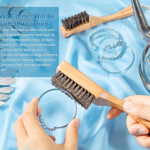 BFWood Horsehair Silver Brush - Image 3