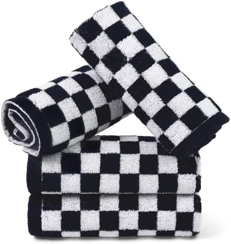 Jacquotha Wash Cloths Checkered 4 Pack by Jacquotha