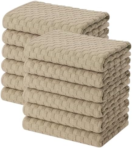 Homaxy 100% Cotton Terry Kitchen Towels by Homaxy