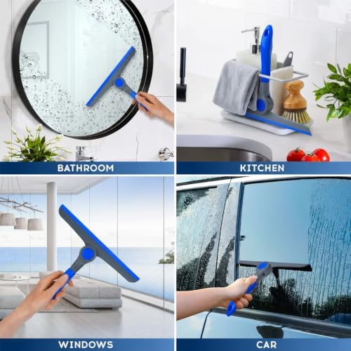 DSV Standard 10" Heavy Duty Blue, Handheld Squeegee - Image 6