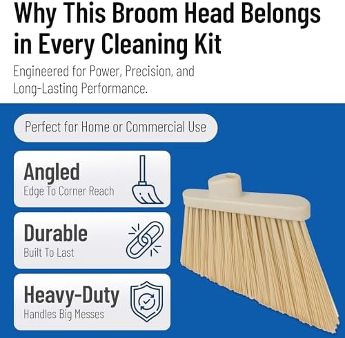 SPARTA Plastic Broom Head, Un-Flagged - Image 3