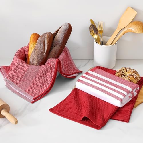 Homaxy Cotton 380 GSM Premium Kitchen Towels, 3 Pack - Image 6