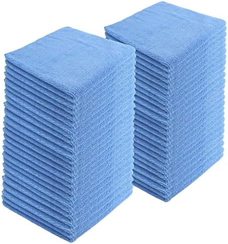 Microfiber Cleaning Cloths, 240 Pack, All-Purpose, Highly Absorbent, Washable by JDHomease