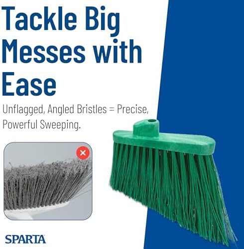 SPARTA Sweeper Broom – 12 Inch Angled Outdoor Broom Head - Image 6