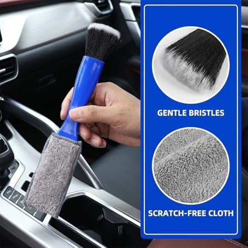 Double Head Car Cleaning Brush, 2 in 1 Auto Detailing Brush - Image 3